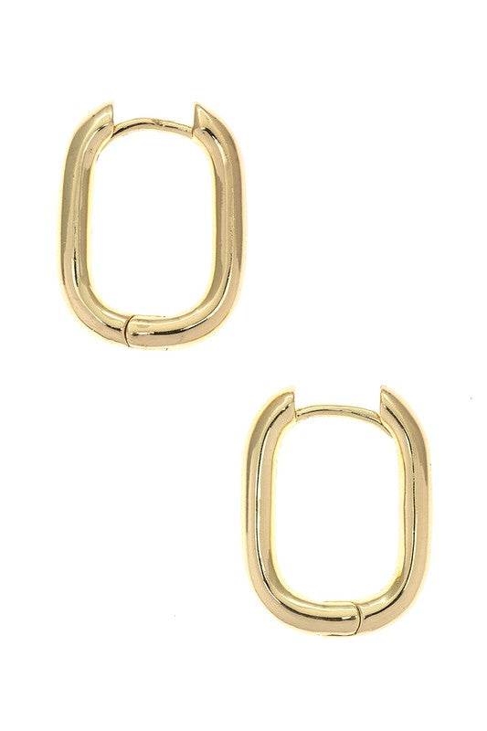 Dainty Square Small Hoop Errings
